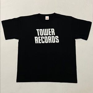 VINTAGE Black Tower Records T-Shirt NWOT